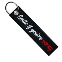 Smile If You're Horny - Motorcycle Keychain
