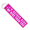 I'd Rather Ride My Bike - Motorcycle Keychain