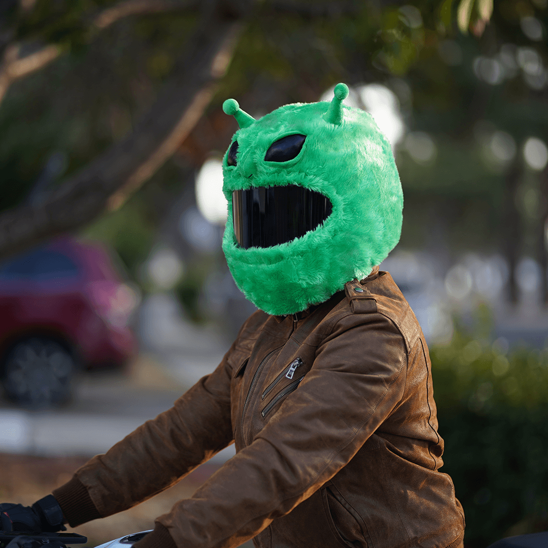 Motorcycle Helmet Cover - Alien Motorcycle Helmet Cover - Alien