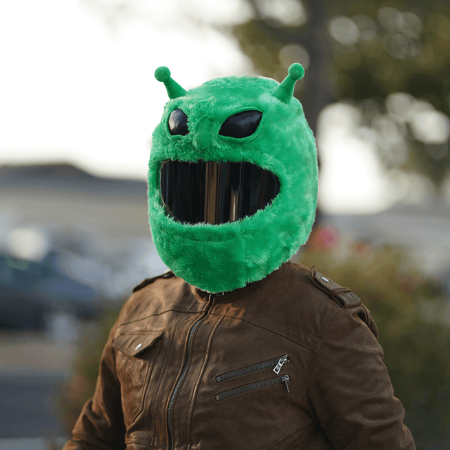 Motorcycle Helmet Cover - Alien - Moto Loot