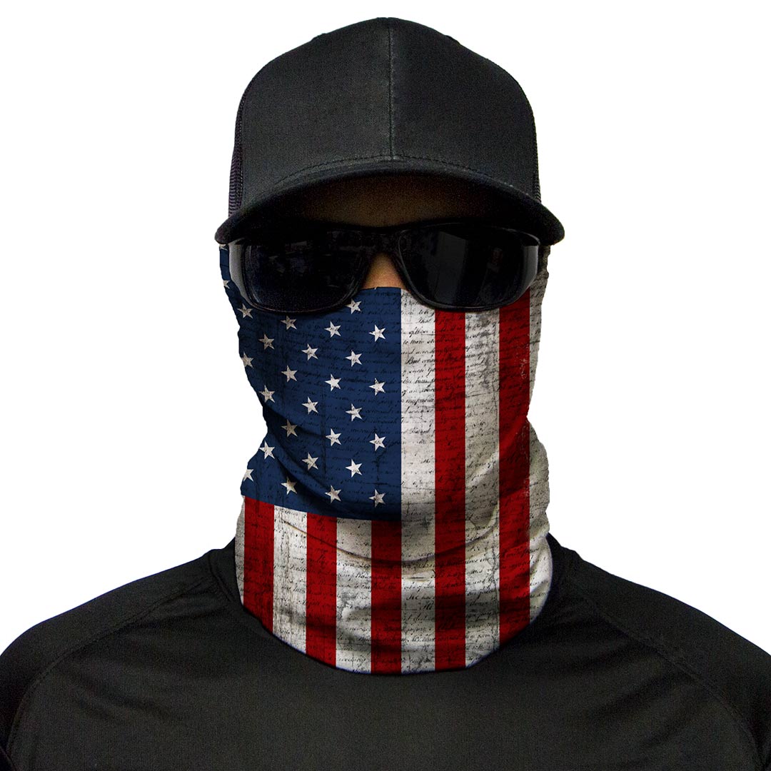 Motorcycle Face Mask - USA Flag Loot