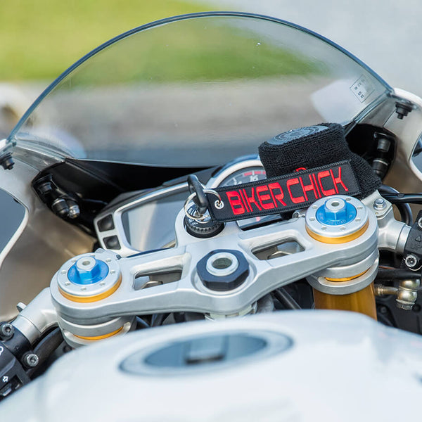 Biker Chick - Motorcycle Keychain - Moto Loot