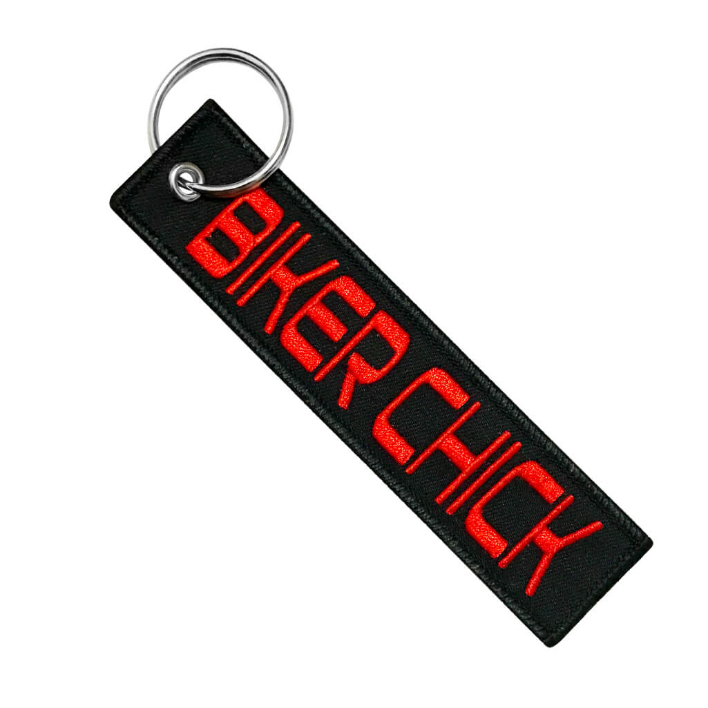 Biker Chick - Motorcycle Keychain - Moto Loot