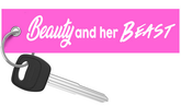 Beauty and Her Beast - Motorcycle Keychain