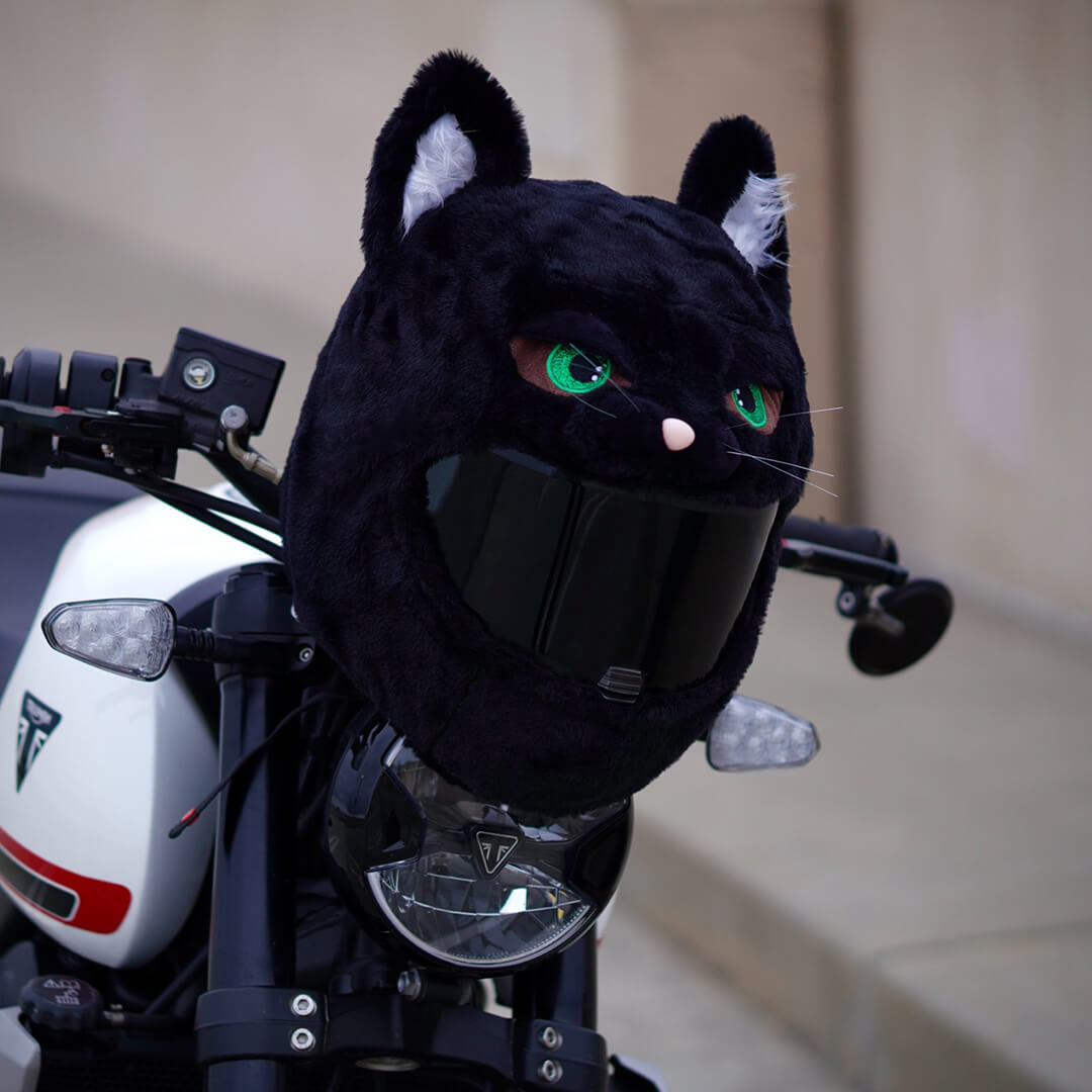 Motorcycle Helmet Cover - Cat Motorcycle Helmet Cover - Cat