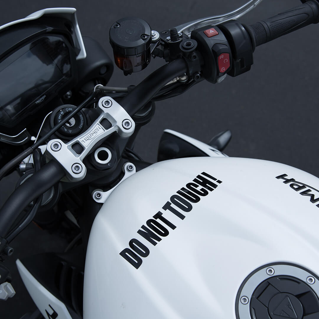 Don't Touch Racing Motorcycle Decal - Do Not Touch! (2 pack) - Moto Loot