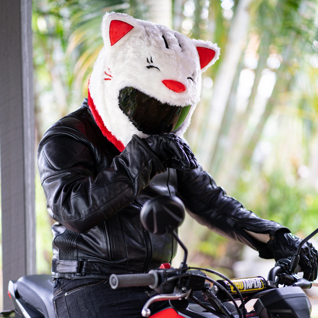 Motorcycle Helmet Cover - Lucky Cat Motorcycle Helmet Cover - Lucky Cat