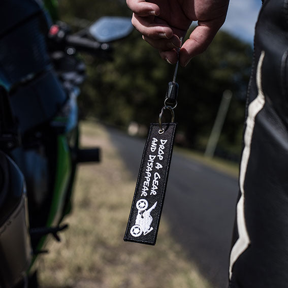 drop a gear and disappear schlüsselanhänger Moto Loot Keychain For Motorcycles Scooters Cars And Gifts Drop A Gear Disappear