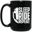 Sleep Ride Repeat - Motorcycle Mug Black