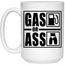 Gas or Ass - Motorcycle Mug White