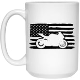 US Rider - Motorcycle Mug White