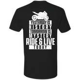 RIDE & LIVE TODAY T-SHIRT Black X-Small S M L XL 2XL 3XL 4XL 