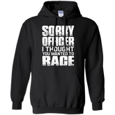 Sorry Officer Hoodie Black Small Medium Large X-Large XX-Large XXX-Large 4XL 5XL 6XL