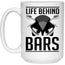 Life Behind Bars - Motorcycle Mug White