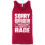Sorry Officer Tank Top Red X-Small S M L XL 2XL