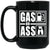 Gas or Ass - Motorcycle Mug Black
