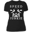 SPEED JUNKIE LADIES T-SHIRT Black X-Small S M L XL 2XL 3XL