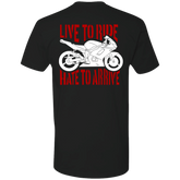 LIVE TO RIDE T-SHIRT Black X-Small S M L XL 2XL 3XL 4XL 