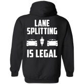 Lane Splitting is Legal Hoodie Black Small Medium Large X-Large XX-Large XXX-Large 4XL 5XL 6XL