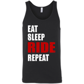 Eat Sleep Ride Repeat Tank Top Black X-Small X-Small S M L XL 2XL