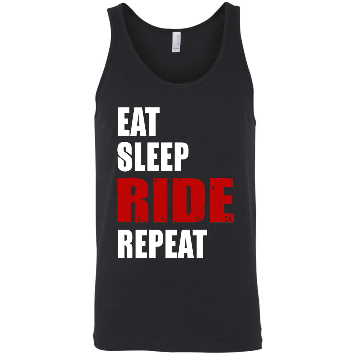 Eat Sleep Ride Repeat Tank Top Black X-Small X-Small S M L XL 2XL