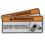 Funny Motorcycle Sticker - Warning - fingers frequently slip off the clutch