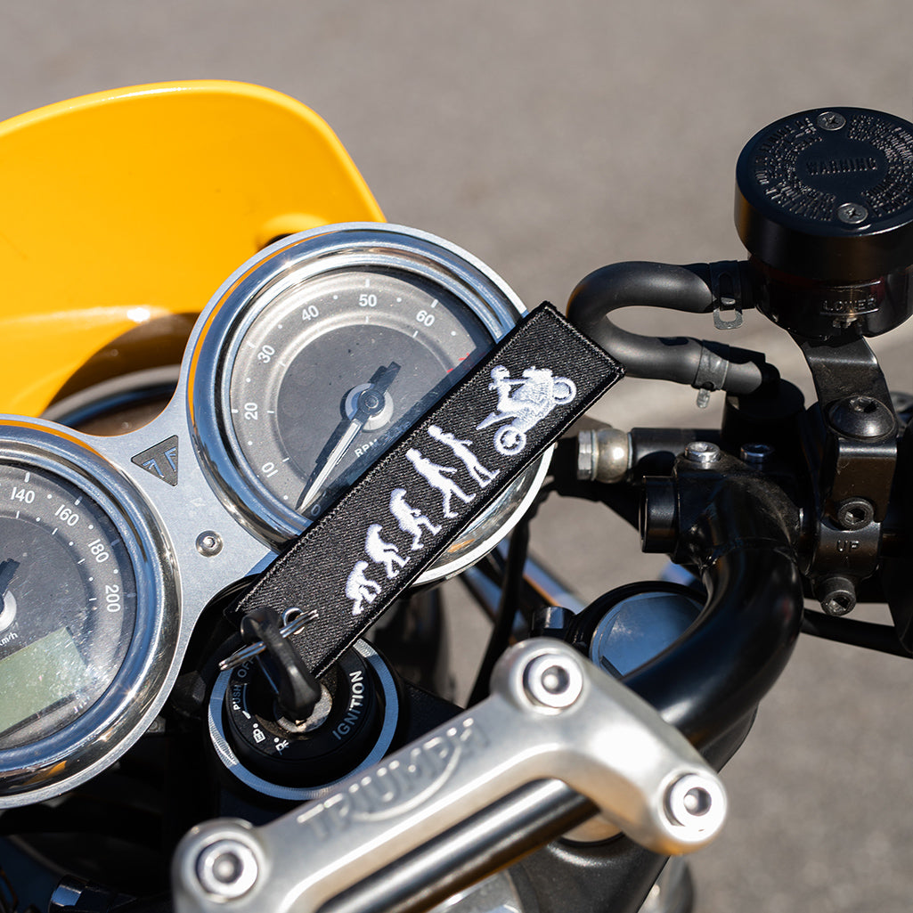 Design Key Chain For Rider Female Rider Evolution - Motorcycle Keychain - Moto Loot