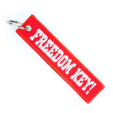 FREEDOM KEY! - Red Motorcycle Keychain