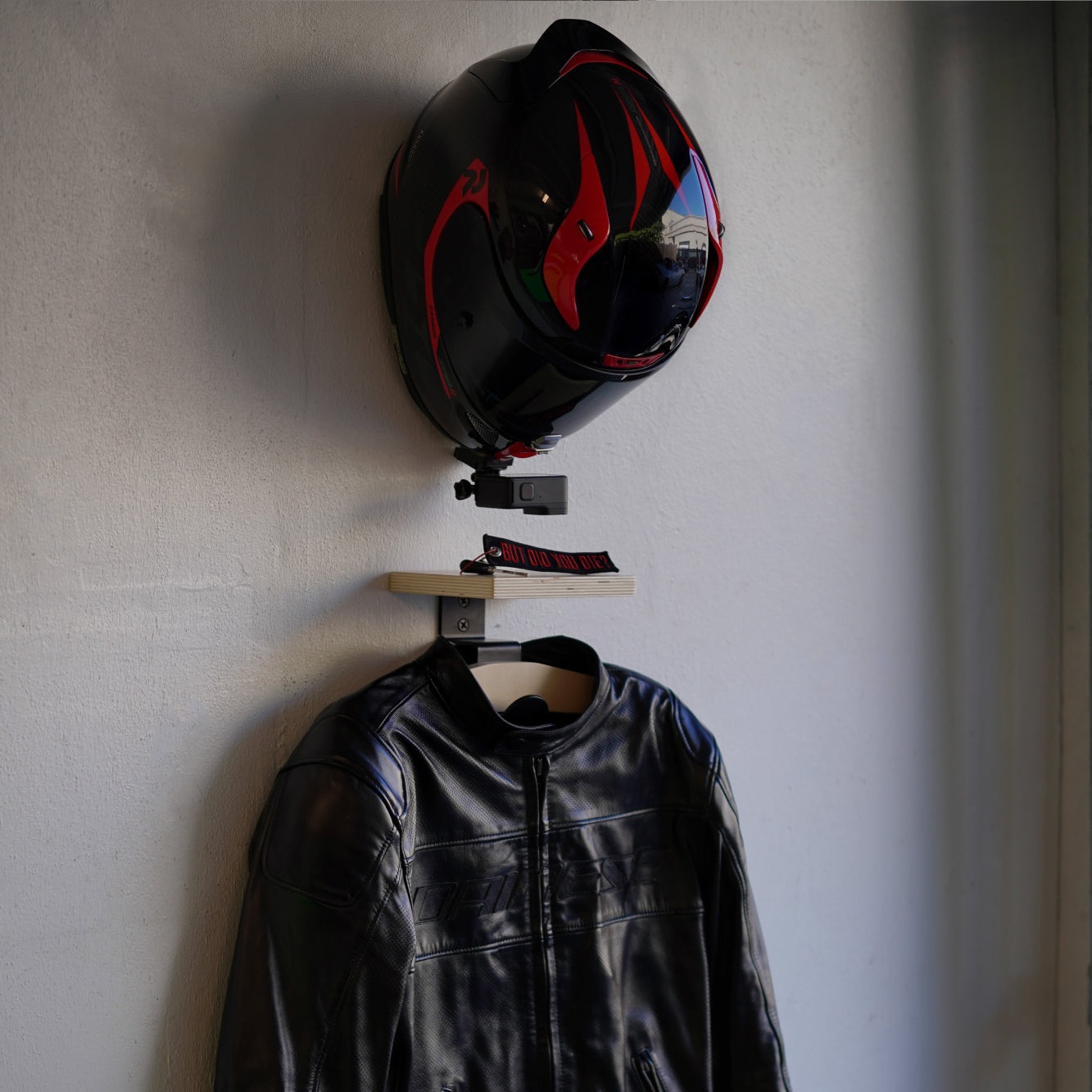 Motorcycle Gear Helmet Rack by Moto Loot