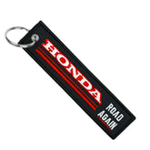 Honda Road Again - Motorcycle Keychain