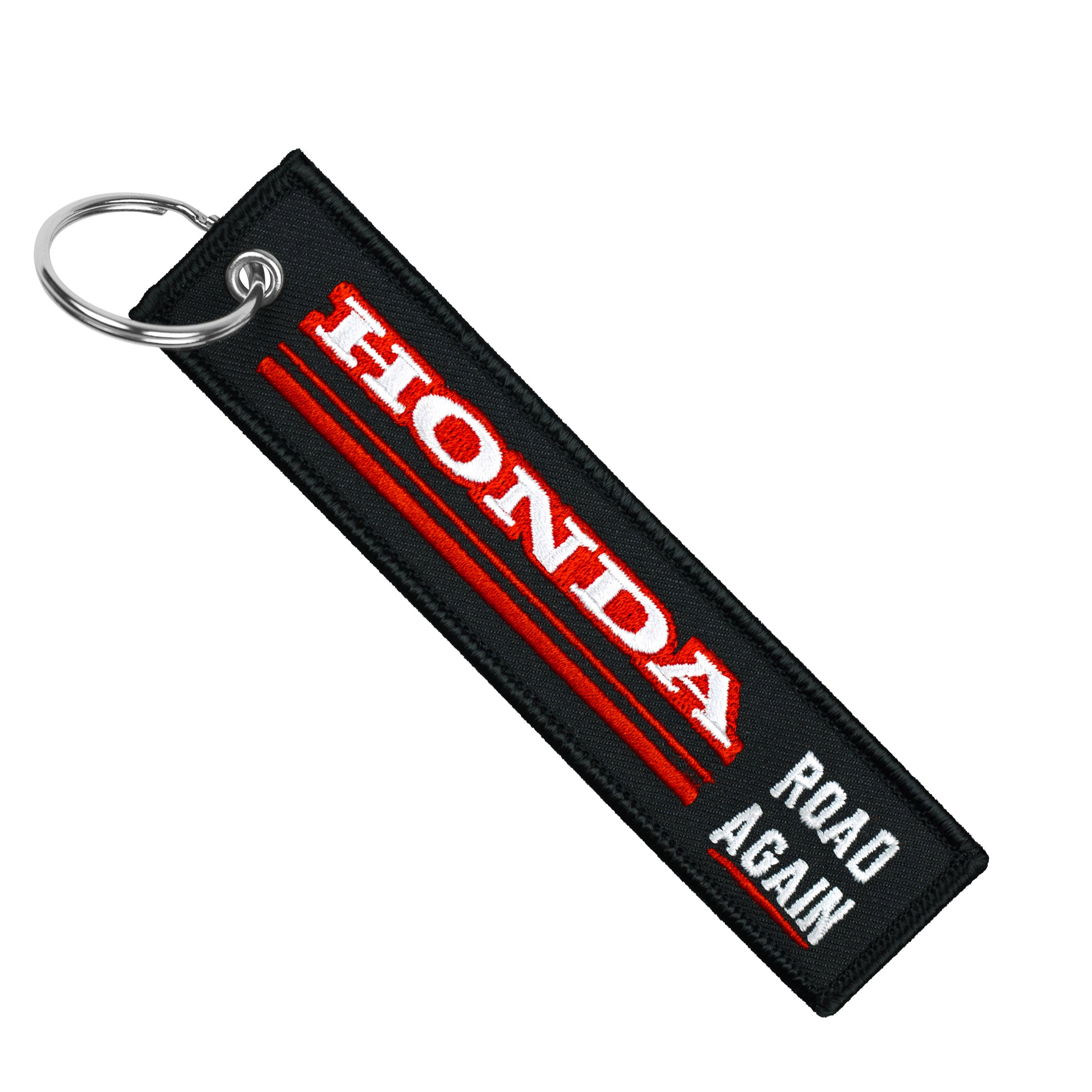 Honda Road Again Motorcycle Keychain - Main Image