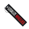 Legalize Wheelies - Motorcycle Keychain