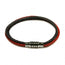 Leather and steel - triple cord motorcycle bracelet