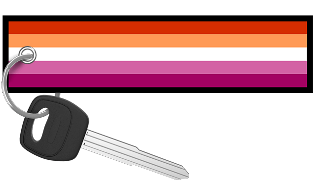 Lesbian - Pride Flag Keychain