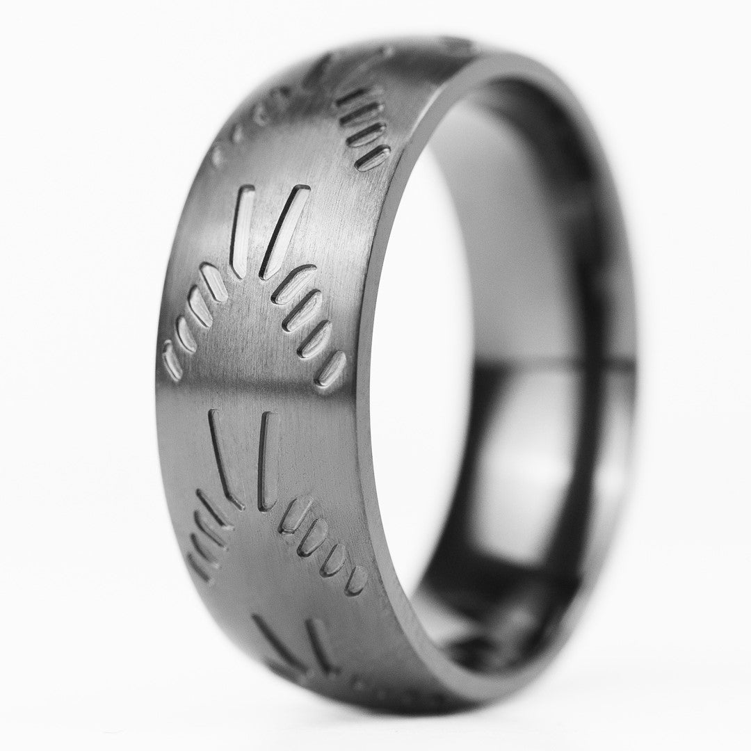 Tire Tread Rings Wedding Bands Mud Tire Rings American Made Quality Black Wedding  Rings|Amazon.com