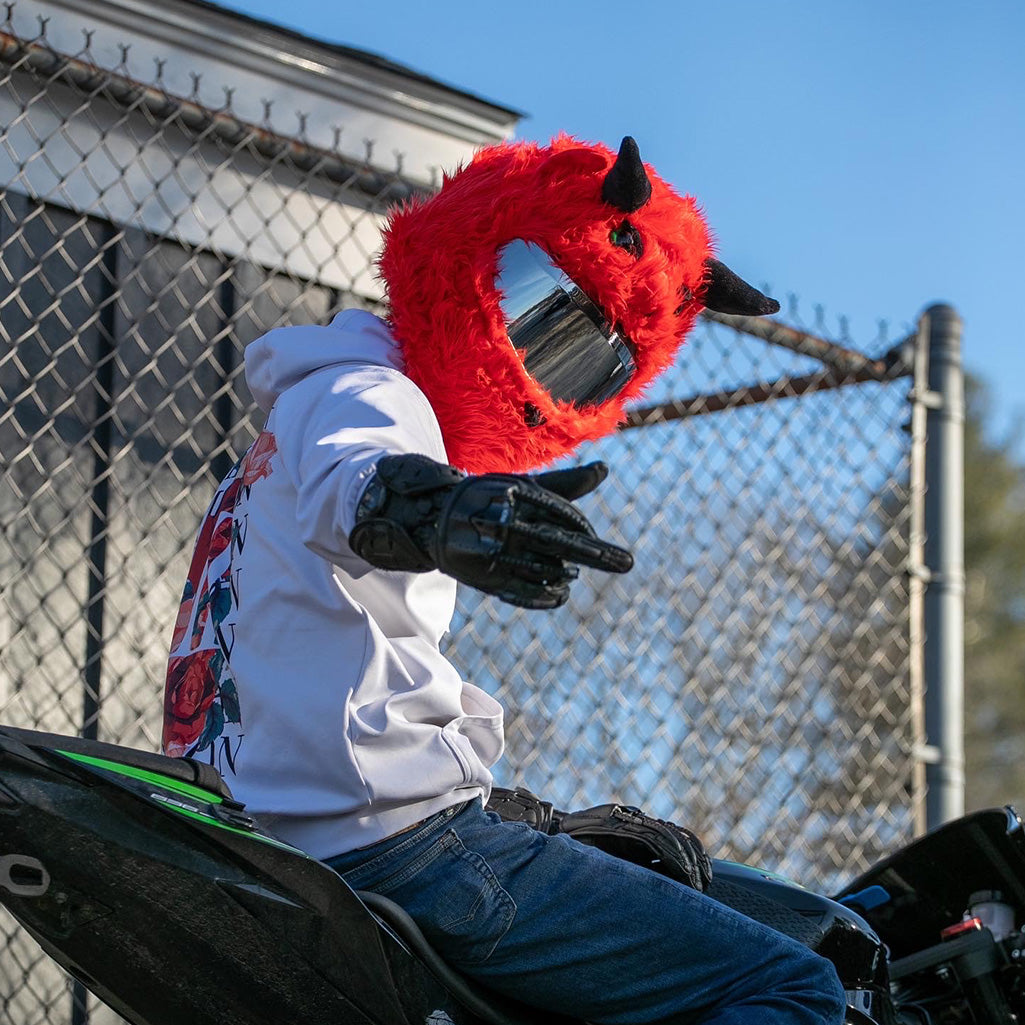 elmo motorcycle helmets Motorcycle Helmet Cover - Devil