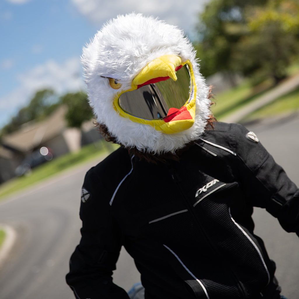 eagle wearing motorcycle helmet Motorcycle Helmet Cover