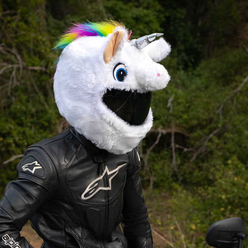adult unicorn bike helmet Motorcycle Helmet Cover - Unicorn