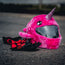 Motorcycle Helmet Cover - Pink Narwhal