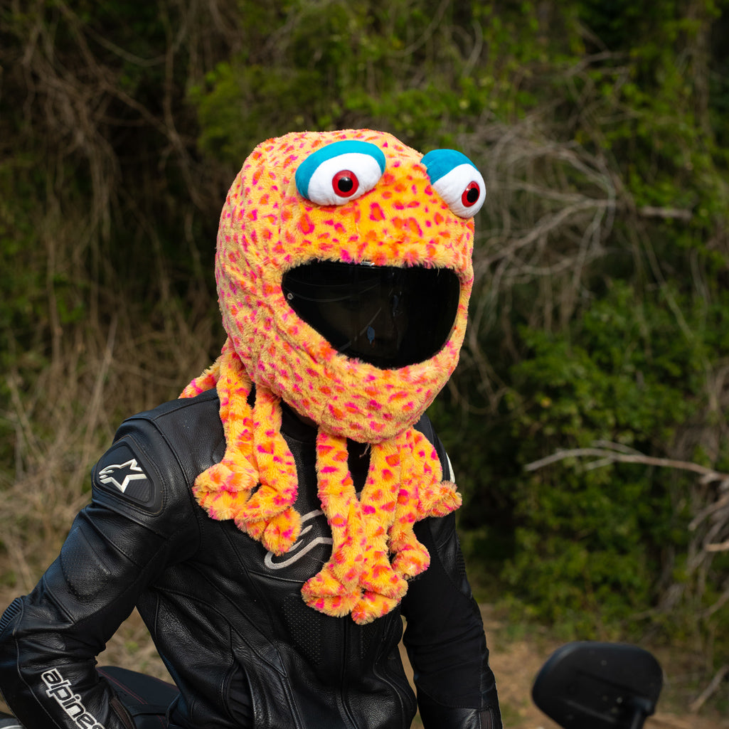 baby octopus bike helmet Motorcycle Helmet Cover - Squid