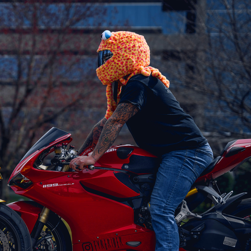 baby octopus bike helmet Motorcycle Helmet Cover - Squid