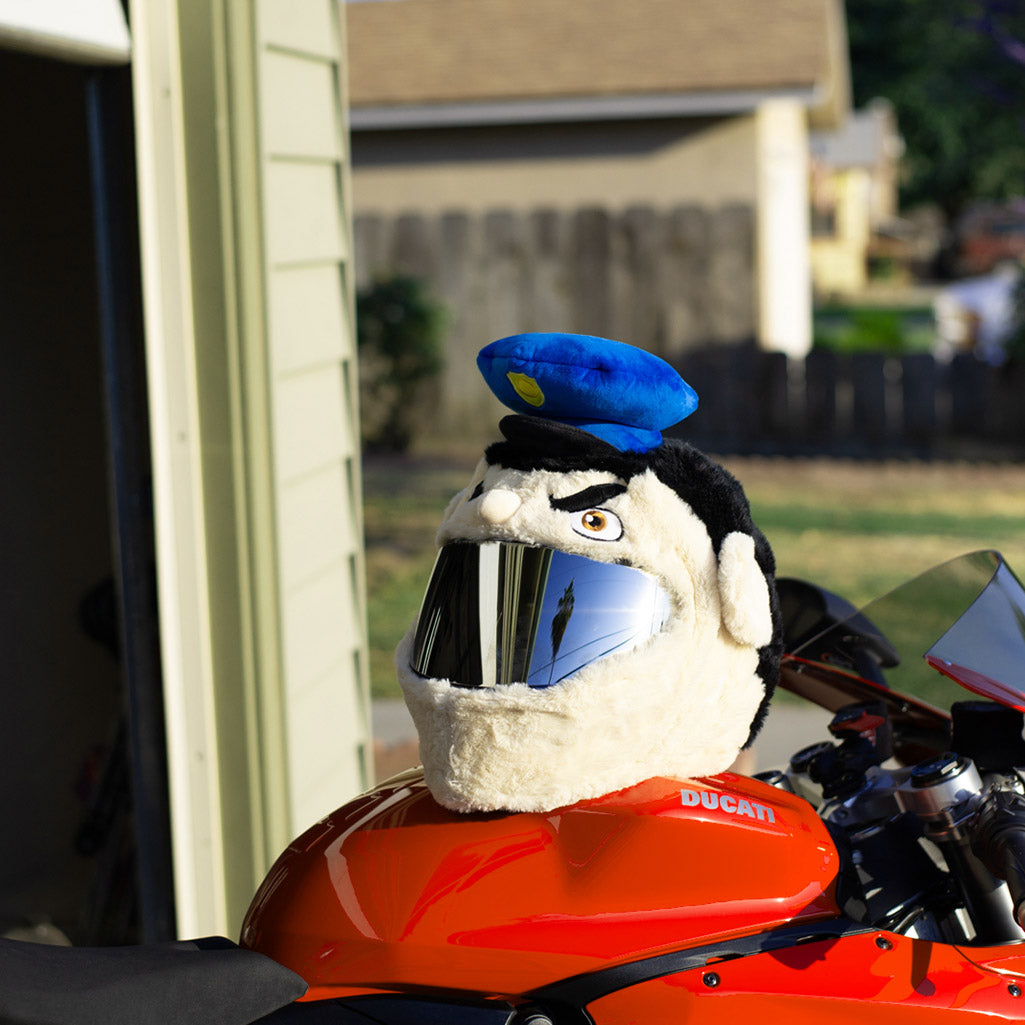 custom police motorcycle helmet Motorcycle Helmet Cover - Policeman