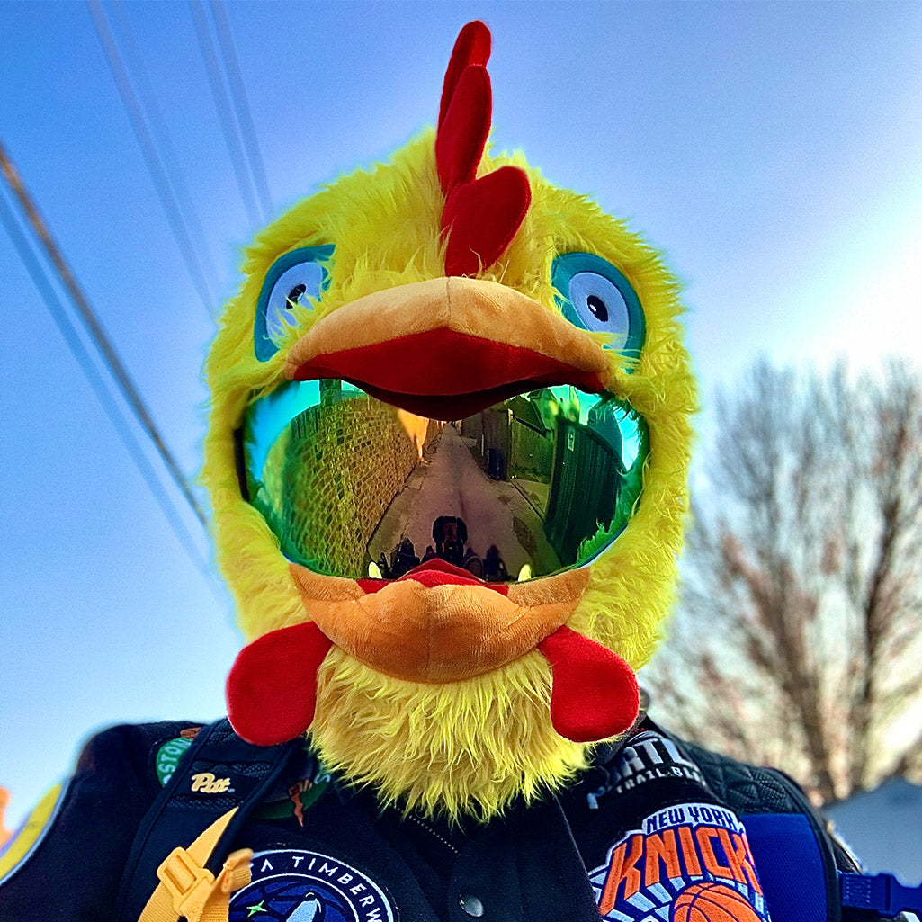 chick motorcycle helmets Motorcycle Helmet Cover - Chicken