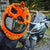 Motorcycle Helmet Cover - Evil Pumpkin