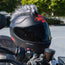Motorcycle Helmet Mohawk - Black and White