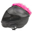 Motorcycle Helmet Mohawk - Pink and White
