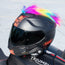 Motorcycle Helmet Mohawk - Rainbow