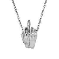 Motorcycle Necklace - Rider Middle Finger