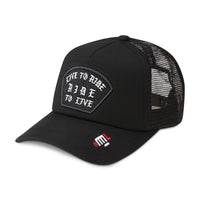 Live To Ride - Motorcycle Trucker Hat