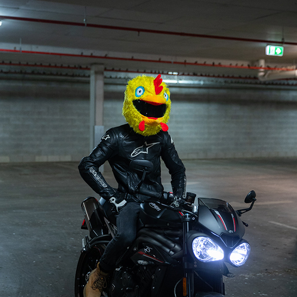 chick motorcycle helmets Motorcycle Helmet Cover - Chicken